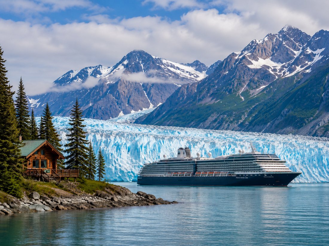 Alaska cruise and scenic lodge
